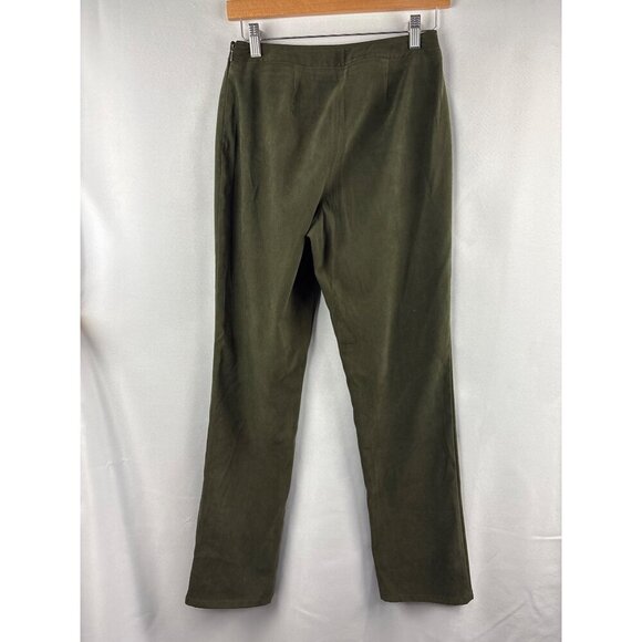 Express Olive Green Womens Pants Size 3/4 Polyester & Spandex - Picture 6 of 6